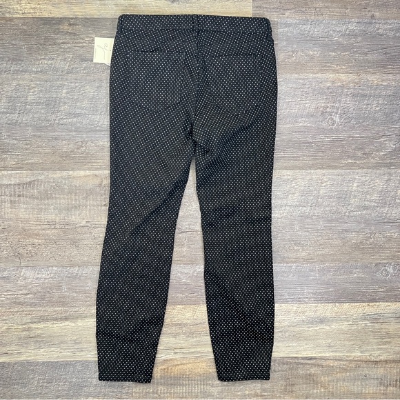 NWT Andrea Jovine black polkadot slim leg jeans size 6 B152 - Picture 4 of 4